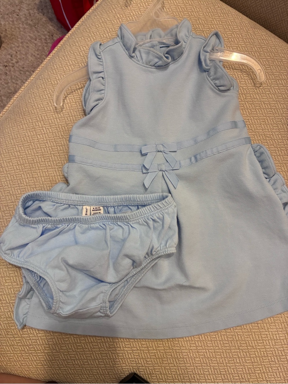 Janie and Jack baby girl dress with bloomers